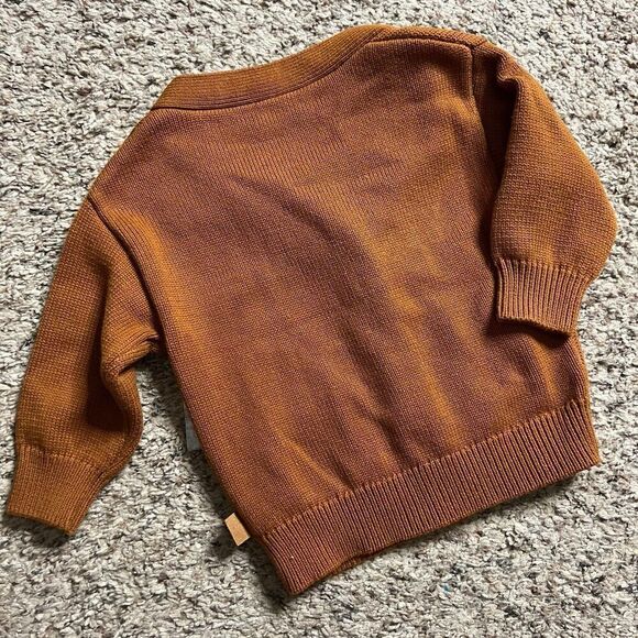 NWT Goumi Kids Sienna Knit Button Up Sweater SZ 0-6 mo Baby Cardigan Organic Cot - Picture 3 of 3